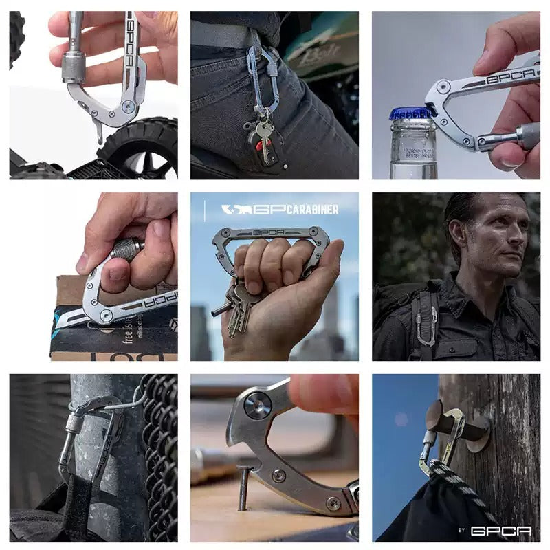 GPCA Carabiner PRO — EDC Multi-Tool Clip
