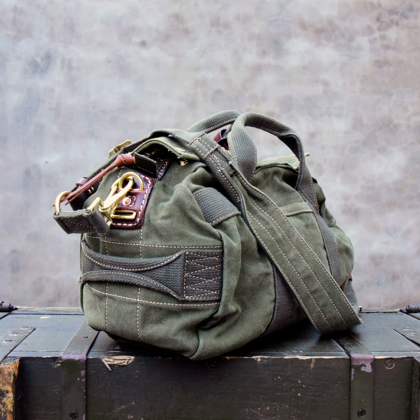Vintage Canvas Crossbody Bag